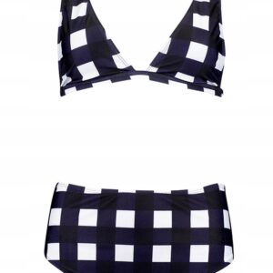 X6B018 BOOHOO STRÓJ KĄPIELOWY GRANAT KRATKA 38 M