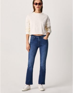 X2D009 PAPE JEANS SPODNIE JEANSOWE FLARE POWER FLEX 33/30