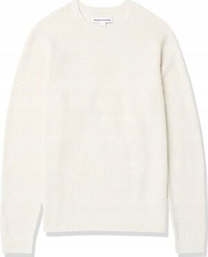 X5E304 AMAZON SWETER MĘSKI BEŻOWY KLASYCZNY L L - obrazek 2