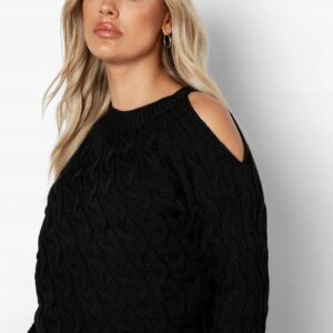 M0A022 BOOHOO SWETR DAMSKI PLUS ASYMETRYCZNY 44