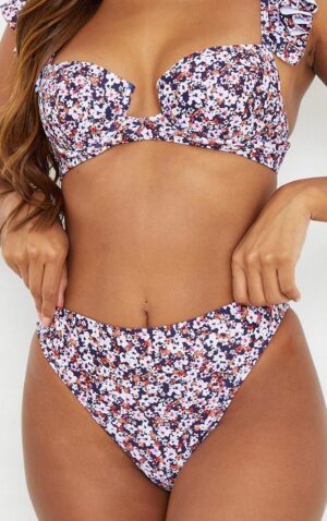 X5D020 PLT STRÓJ KAPIELOWY BIKINI DÓŁ KWIATY 40 L - obrazek 5