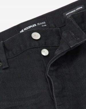 Z9E015 THE KOOPLES CZARNE JEANSY MEN SLIM 29 29 - obrazek 3