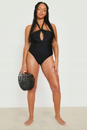 X9C010 BOOHOO PLUS STRÓJ KĄPIELOWY WIĄZANY 48 4XL