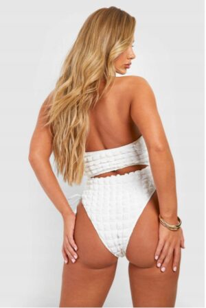 Z3D005 BOOHOO KOSTIUM KĄPIELOWY Z WYCIĘCIEM 40 - obrazek 3