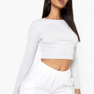 X9C308 BOOHOO TOP PRĄŻKOWANY Z DŁUGIM RĘKAWEM 36