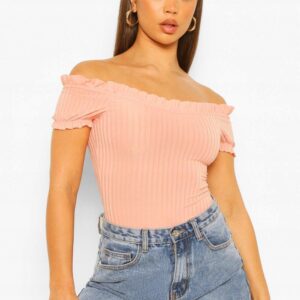Z2G115 BOOHOO BODY PRĄŻEK ODKRYTE RAMIONA M M