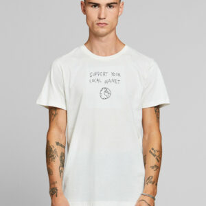 X0B315 DEDIC ATED BIAŁY T-SHIRT NADRUK M M