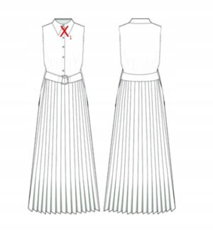 X9F301 NLY TREND LETNIA BIAŁA SUKIENKA BUFKI 36 S - obrazek 4