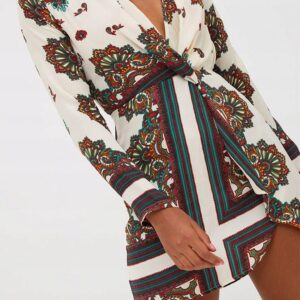 X4E108 PRETTYLITTLETHING SUKIENKA MINI SATYNA 36 S S