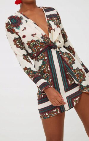 X4E108 PRETTYLITTLETHING SUKIENKA MINI SATYNA 36 S S