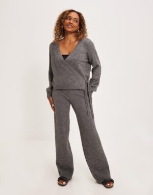 M2D312 PIECES DAMSKI SWETER SZARY 34 XS - obrazek 5