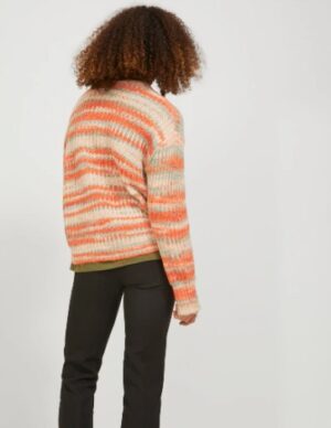 M5B002 JJXX LUŹNY KOLOROWY SWETER DZIANINOWY M - obrazek 2