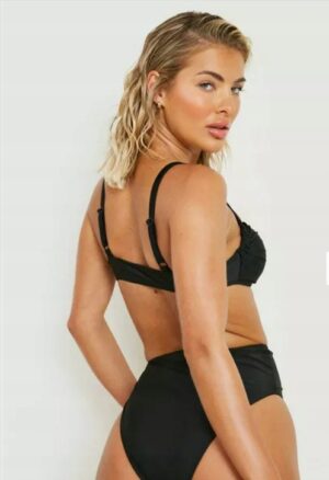 M2B006 BOOHOO DAMSKA GÓRA OD BIKINI CZARNA 34 - obrazek 2