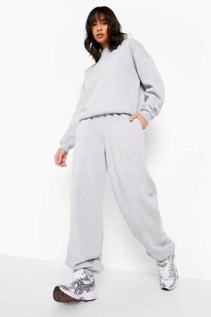 X6E204 BOOHOO SZARA BLUZA SPORTOWA BASIC 34 XS