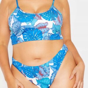 M4G003 PLT PLUS NIEBIESKI DÓŁ OD BIKINI WZÓR 50