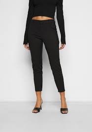 X6D314 VERO MODA CZARNE SPODNIE ELEGANCKIE S