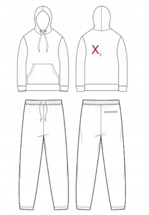 X5F015 BOOHOO KRÓTKI ZESTAW MĘSKI OVERSIZED M M - obrazek 4