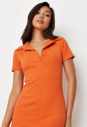 M1F008 MISSGUIDED MAŁA POMARAŃCZOWA SUKIENKA 36 - obrazek 3