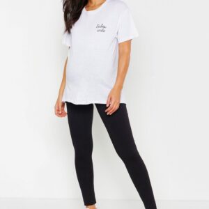 X4E208 BOOHOO MATERNITY KLASYCZNE LEGGINSY 38 M