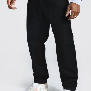 M6A008 BOOHOO MĘSKIE SPODNIE JEANSY CZARNE 48