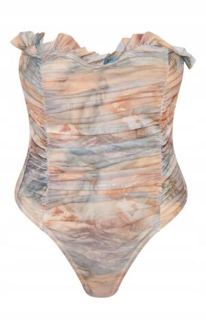 M0D102 TIULOWE BODY ODKRYTE RAMIONA OMBRE PRETTYLITTLETHING 34 - obrazek 2