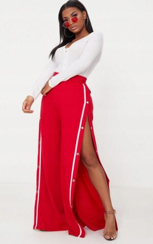 Z7F102 DOPASOWANE BIAŁE ODY PRĄŻKOWANE PRETTYLITTLETHING 36 - obrazek 3