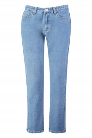 Z9E211 DAMSKIE SPODNIE JEANSOWE 7/8 STRAIGHT LEG BOOHOO 40 - obrazek 5