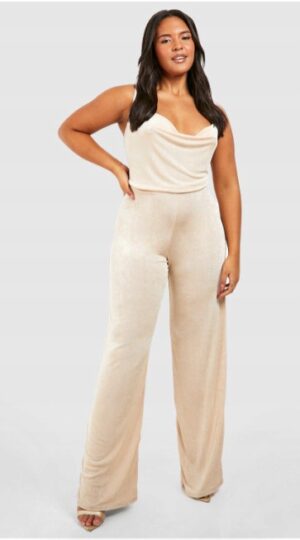 X4B210 BOOHOO PLUS SIZE KOMBINEZON ZIELONY 56 8XL