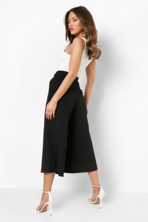 X6F308 BOOHOO SPODNIE DAMSKIE CZARNE KOLUTY 44 XXL - obrazek 2