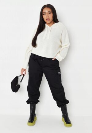 V1A017 MISSGUIDED PLUS KRÓTKI SWETR KAPTUR 46/48