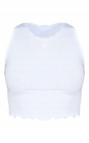 X2F103 PLT BIAŁA BLUZKA CROP TOP PRĄŻKI 38 M M - obrazek 4