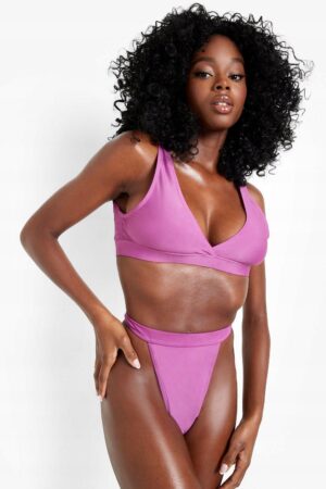 Z3G225 BOOHOO DAMSKI DÓŁ OD BIKINI FIOLETOWY 36 - obrazek 4