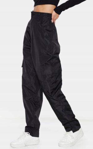 X5E004 PLT CZARNE SPODNIE JOGGERY CARGO SHELL 40 L - obrazek 3