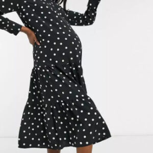 Z6C211*TOPSHOP MATERNITY SUKIENKA GROSZKI S 36 A00