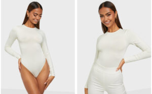 X3E008 DOPASOWANE KLASYCZNE BODY Z DŁUGIM RĘKAWEM NELLY XS
