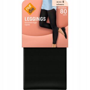 M5A012 NUR DIE LEGGINSY DAMSKIE CZARNE S 80DEN - obrazek 3
