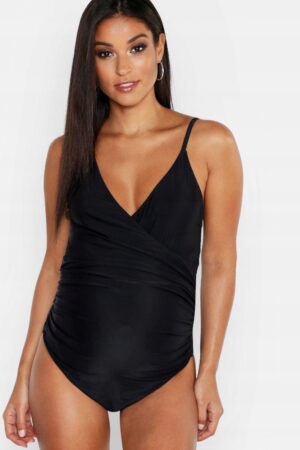 X8F215 BOOHOO MATERNITY STRÓJ KĄPIELOWY CZARNY 38 - obrazek 4