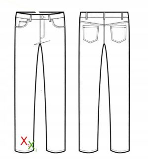 M3B31 BOOHOO SPODNIE JEANS NIEBIESKIE MĘSKIE 34 - obrazek 4