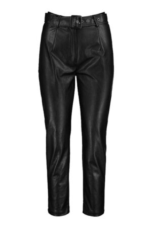Z4F109 BOOHOO SPODNIE ECO SKÓRA Z PASKIEM 34 - obrazek 3