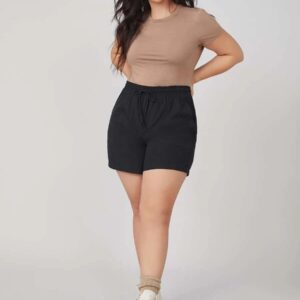 Z2D311 SHEIN CZARNE SZORTY PLUS SIZE XL