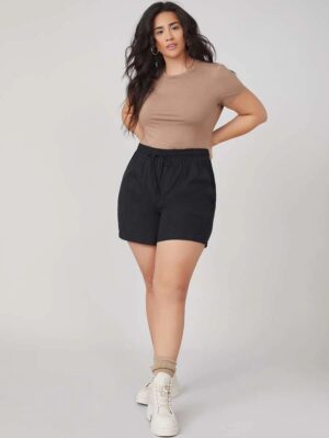 Z2D311 SHEIN CZARNE SZORTY PLUS SIZE XL