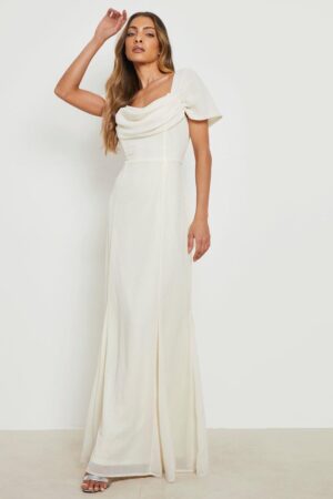 X5F014 BOOHOO DRAPOWANA SUKIENKA SZYFON MAXI 42 XL - obrazek 4