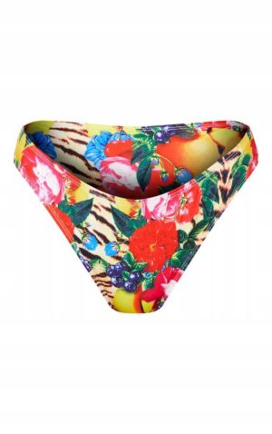 X7G014 PLT DAMSKI DÓŁ OD BIKINI WZÓR ROŚLINNY 44 - obrazek 4