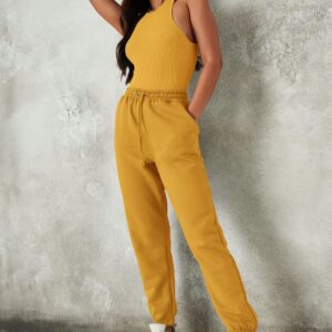 X7D18 MISSGUIDED SPODNIE DRESOWE JOGGERSY 32