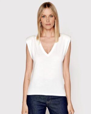 M3A002 MORGAN DAMSKI T-SHIRT ŻÓŁTY W SEREK XS