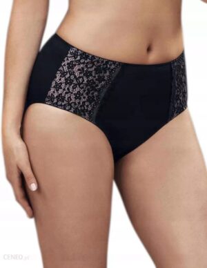 X9C125 ANITA DAMSKIE MAJTKI CZARNE Z KORONKĄ WYSOKI STAN 4XL