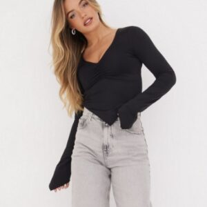 X4F211 NLY TREND TOP DAMSKI CZARNY DŁUGI RĘKAW 36 S S