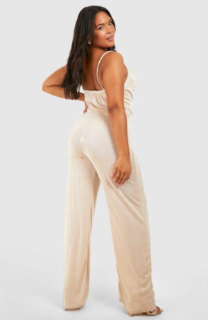 X4B210 BOOHOO PLUS SIZE KOMBINEZON ZIELONY 56 8XL - obrazek 2