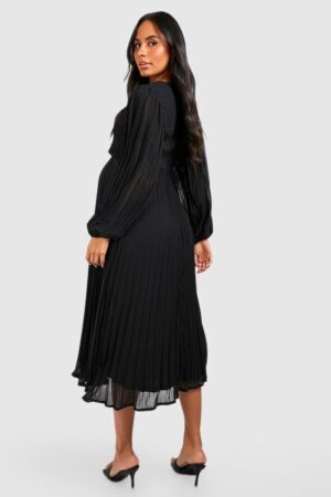 X0B201 BOOHOO SUKIENKA DAMSKA CZARNA MATERNITY L - obrazek 4