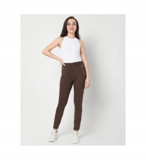 Z9A019 VERO MODA DAMSKIE LEGGINSY CZARNE Z ZAMKAMI 38 M - obrazek 2